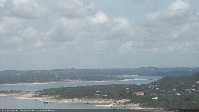 Lake Travis webcam, June 8, 2018 10:45 AM CT