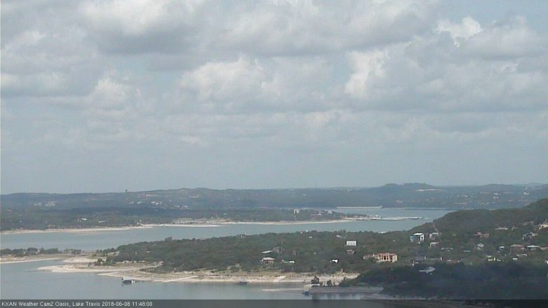 Lake Travis webcam, June 8, 2018 10:50 AM CT