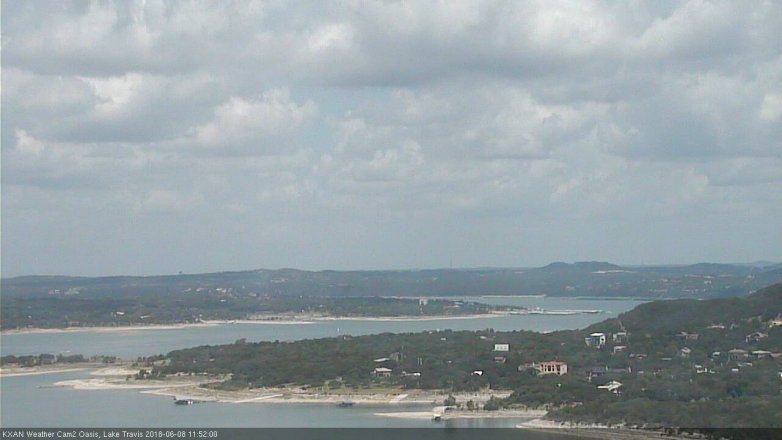Lake Travis webcam, June 8, 2018 10:55 AM CT