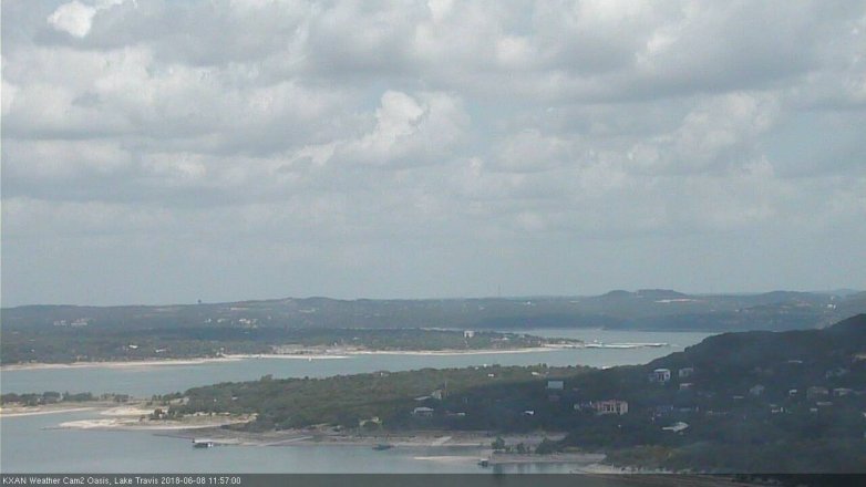 Lake Travis webcam, June 8, 2018 11:00 AM CT