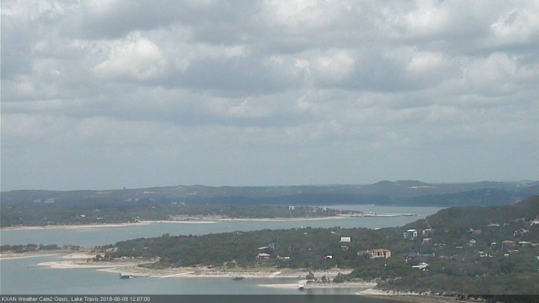 Lake Travis webcam, June 8, 2018 11:10 AM CT