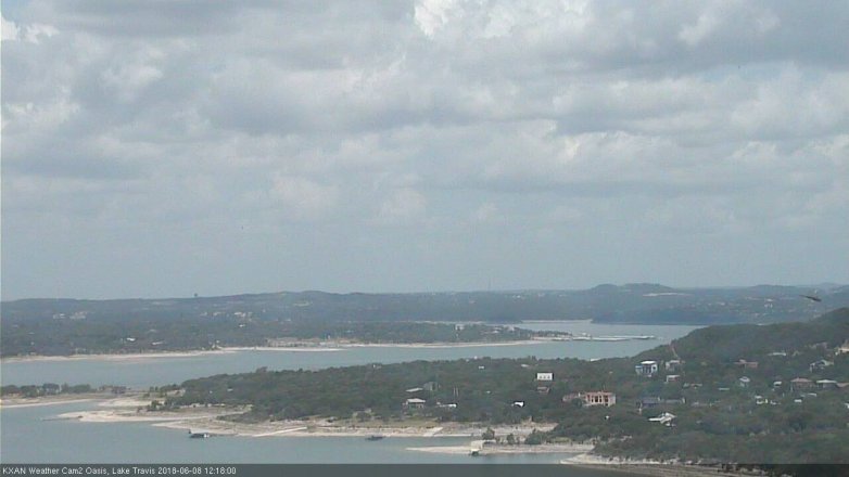 Lake Travis webcam, June 8, 2018 11:20 AM CT