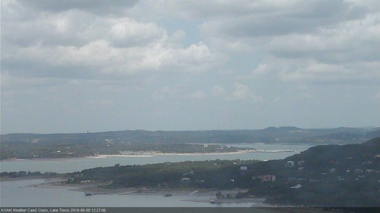 Lake Travis webcam, June 8, 2018 11:30 AM CT