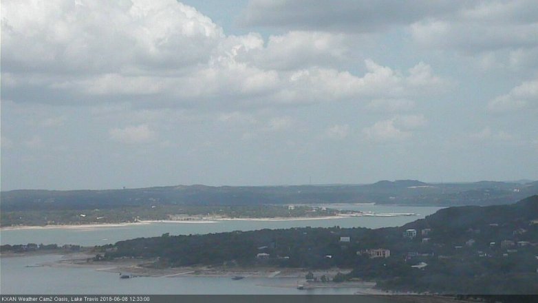 Lake Travis webcam, June 8, 2018 11:35 AM CT