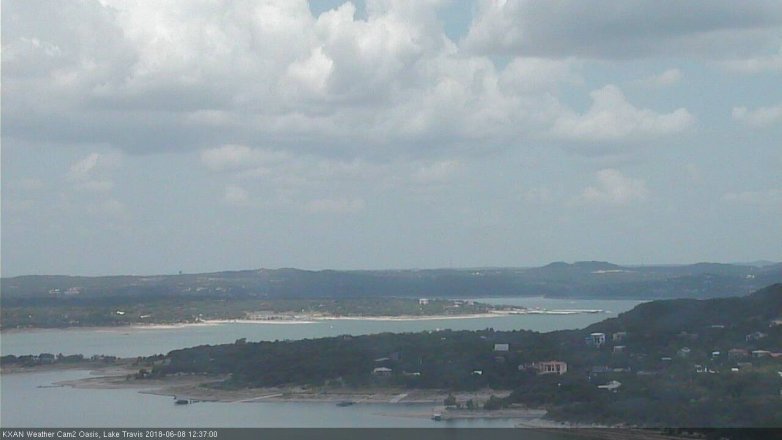 Lake Travis webcam, June 8, 2018 11:40 AM CT