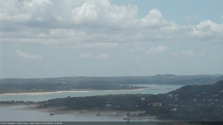 Lake Travis webcam, June 8, 2018 11:50 AM CT