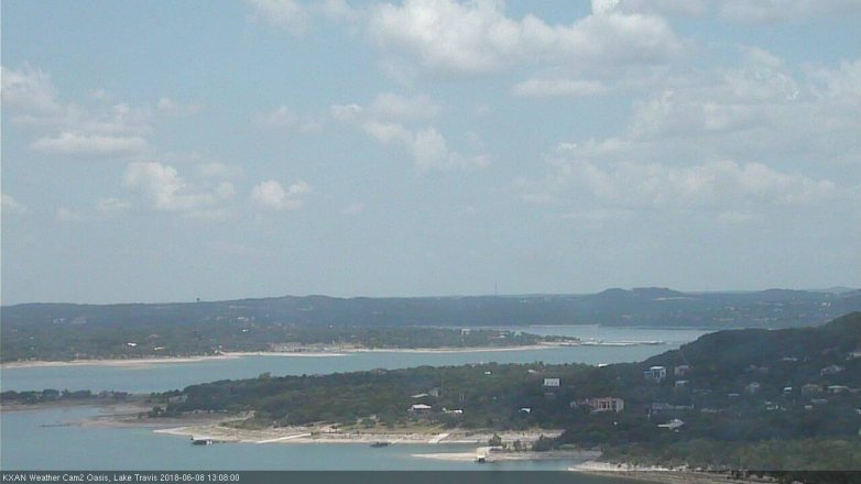 Lake Travis webcam, June 8, 2018 12:10 PM CT