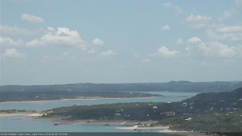Lake Travis webcam, June 8, 2018 12:15 PM CT