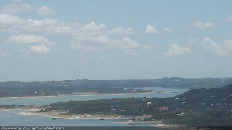 Lake Travis webcam, June 8, 2018 12:20 PM CT