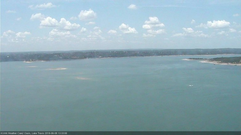 Lake Travis webcam, June 8, 2018 12:35 PM CT