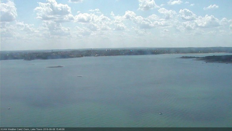 Lake Travis webcam, June 8, 2018 2:50 PM CT