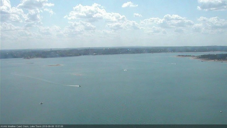 Lake Travis webcam, June 8, 2018 3:00 PM CT