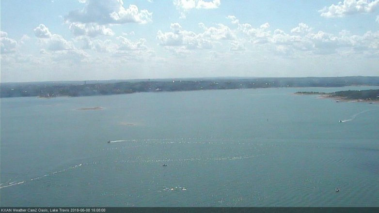 Lake Travis webcam, June 8, 2018 3:10 PM CT