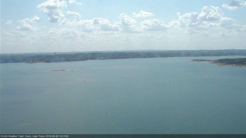 Lake Travis webcam, June 8, 2018 3:25 PM CT