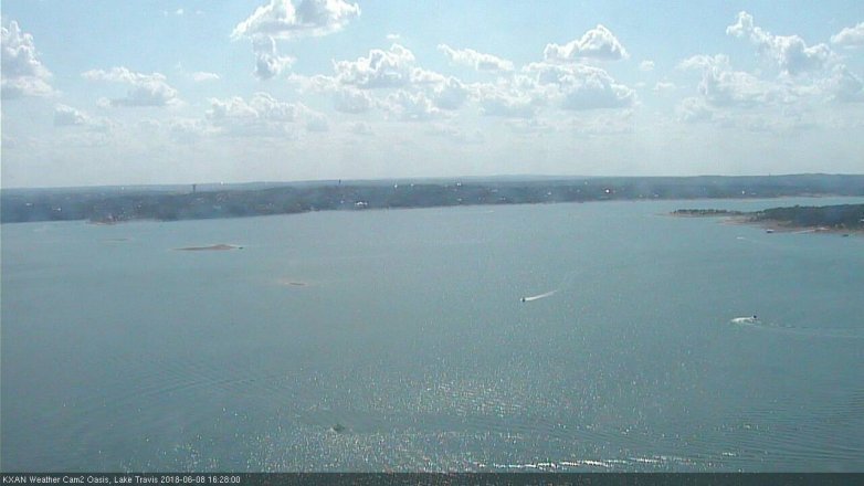 Lake Travis webcam, June 8, 2018 3:30 PM CT