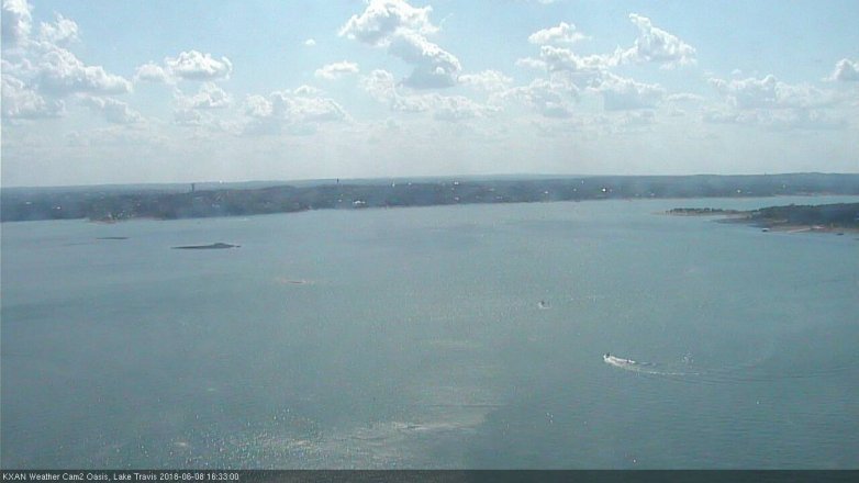 Lake Travis webcam, June 8, 2018 3:35 PM CT