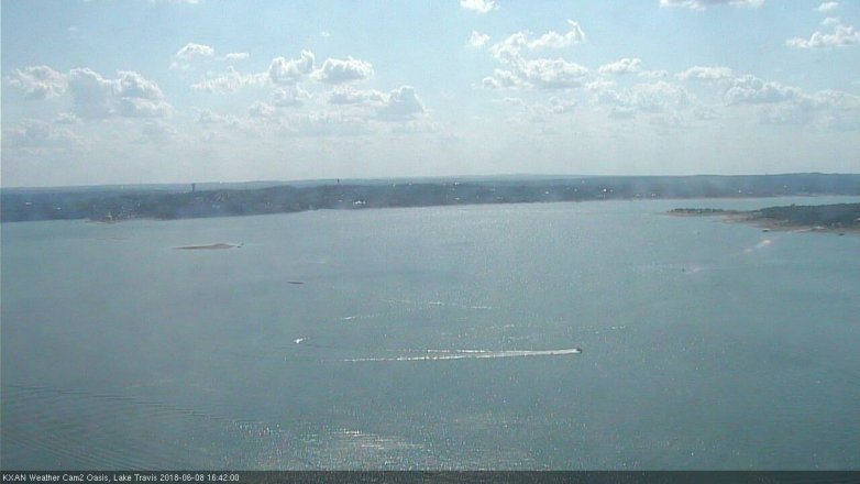 Lake Travis webcam, June 8, 2018 3:45 PM CT