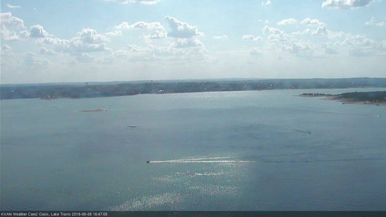 Lake Travis webcam, June 8, 2018 3:50 PM CT