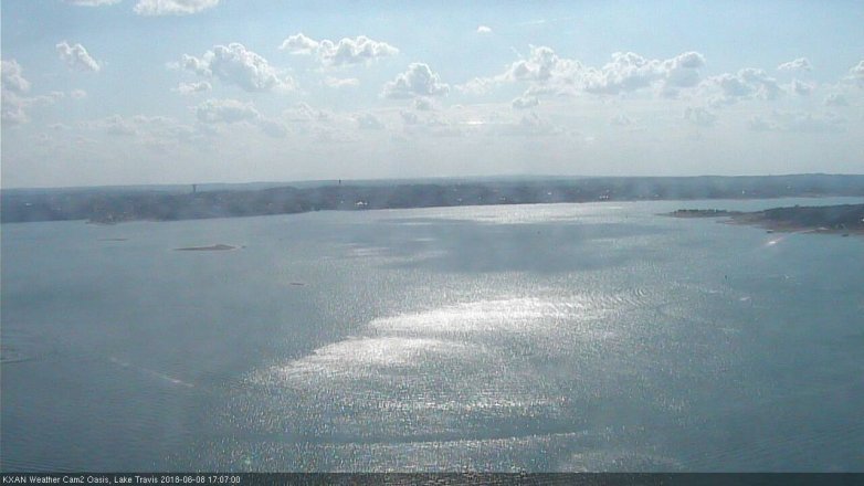 Lake Travis webcam, June 8, 2018 4:10 PM CT