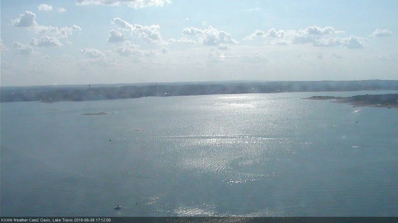 Lake Travis webcam, June 8, 2018 4:15 PM CT