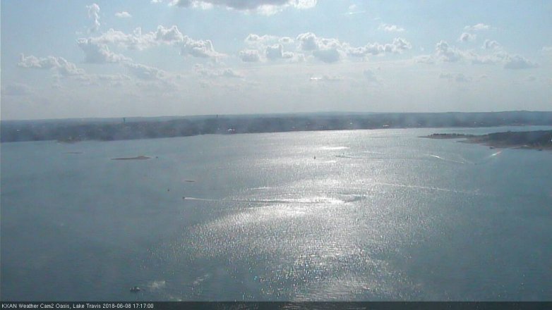 Lake Travis webcam, June 8, 2018 4:20 PM CT