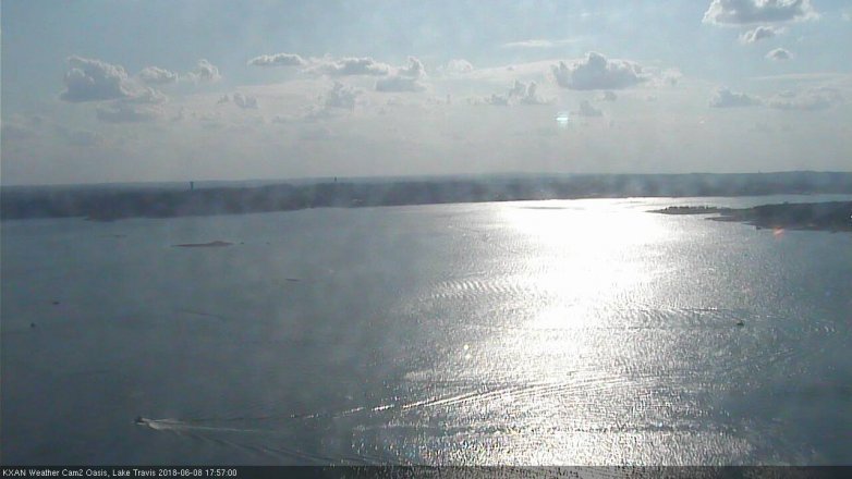 Lake Travis webcam, June 8, 2018 5:00 PM CT