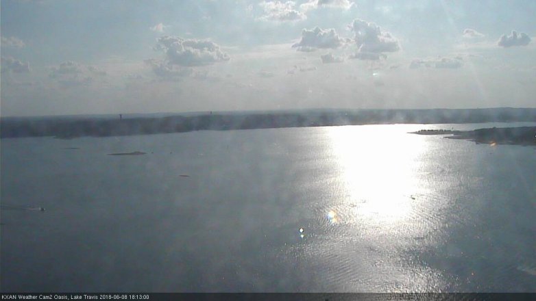 Lake Travis webcam, June 8, 2018 5:15 PM CT