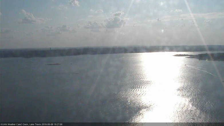 Lake Travis webcam, June 8, 2018 5:30 PM CT