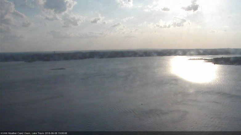 Lake Travis webcam, June 8, 2018 6:10 PM CT