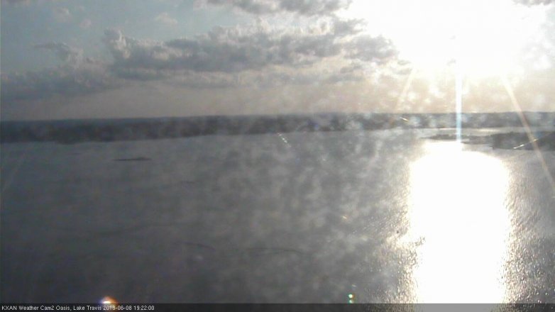 Lake Travis webcam, June 8, 2018 6:25 PM CT