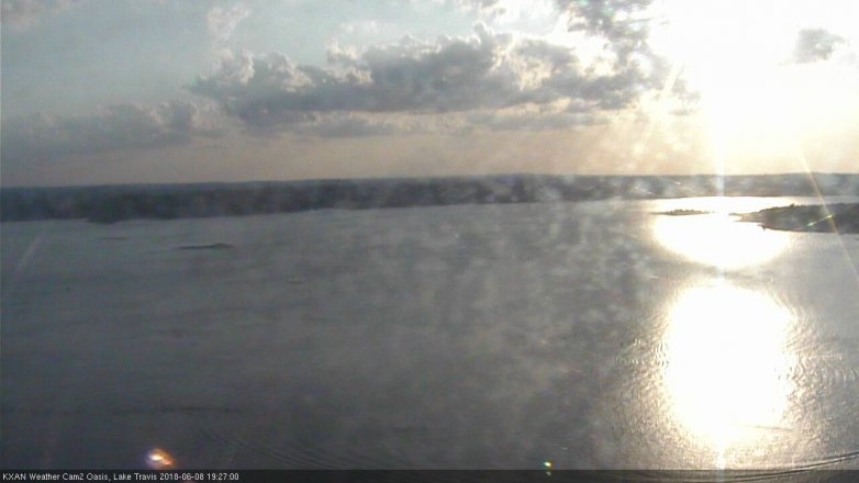 Lake Travis webcam, June 8, 2018 6:30 PM CT