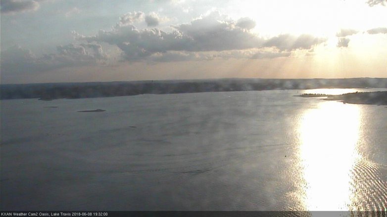 Lake Travis webcam, June 8, 2018 6:35 PM CT