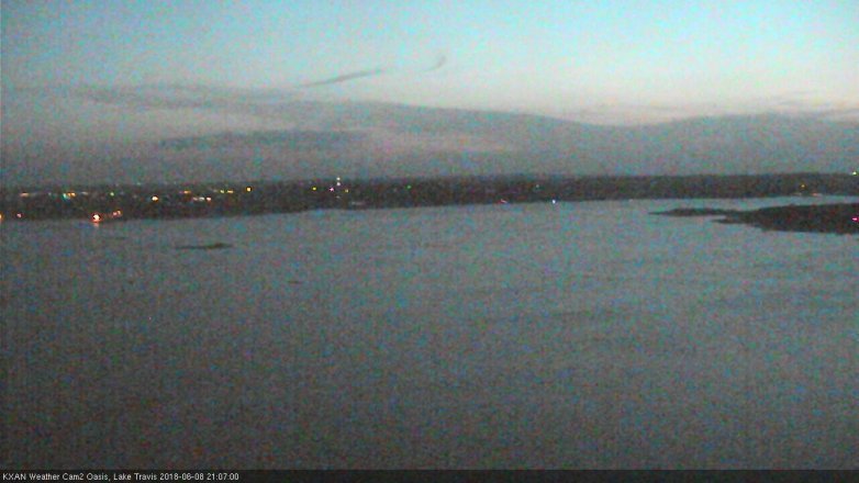 Lake Travis webcam, June 8, 2018 8:10 PM CT