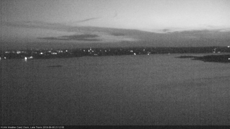 Lake Travis webcam, June 8, 2018 8:15 PM CT