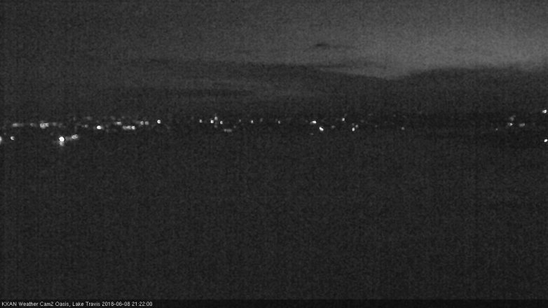Lake Travis webcam, June 8, 2018 8:25 PM CT