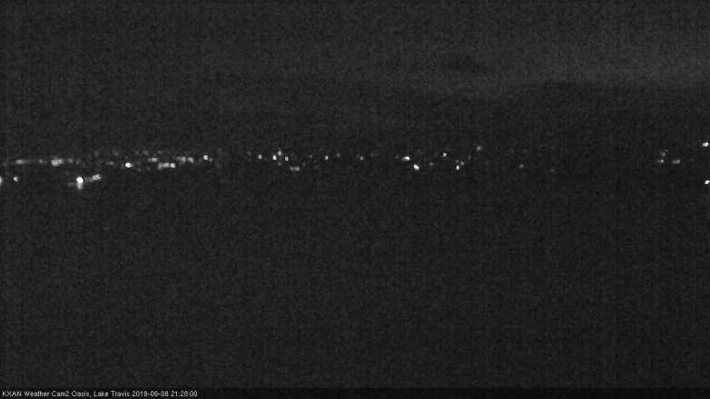 Lake Travis webcam, June 8, 2018 8:30 PM CT