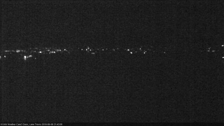 Lake Travis webcam, June 8, 2018 8:45 PM CT