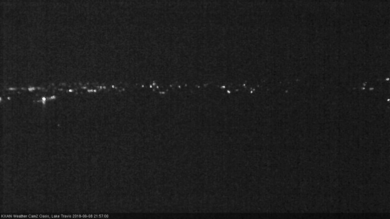 Lake Travis webcam, June 8, 2018 9:00 PM CT