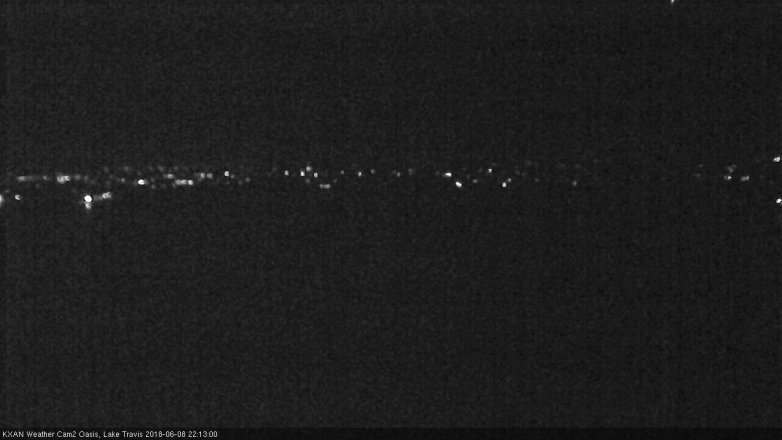 Lake Travis webcam, June 8, 2018 9:15 PM CT