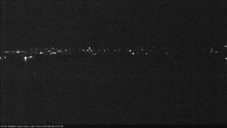 Lake Travis webcam, June 8, 2018 9:40 PM CT