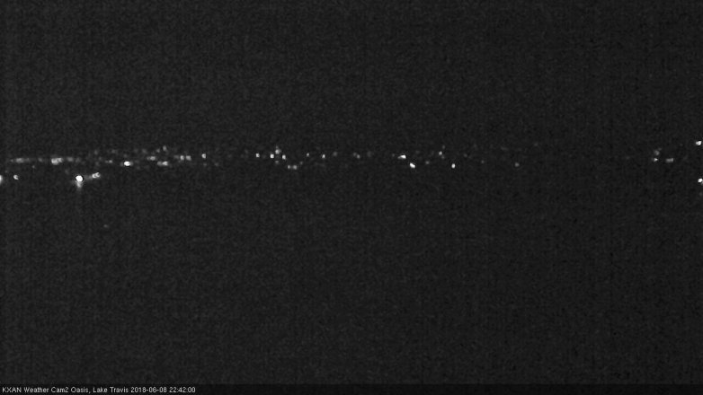 Lake Travis webcam, June 8, 2018 9:45 PM CT