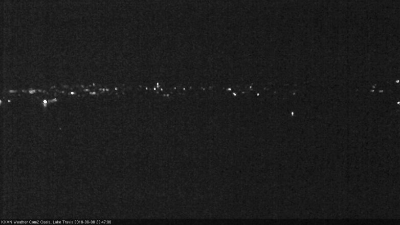Lake Travis webcam, June 8, 2018 9:50 PM CT
