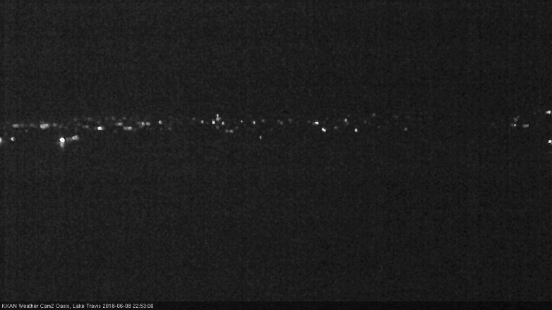 Lake Travis webcam, June 8, 2018 9:55 PM CT