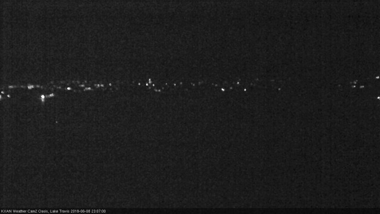 Lake Travis webcam, June 8, 2018 10:10 PM CT