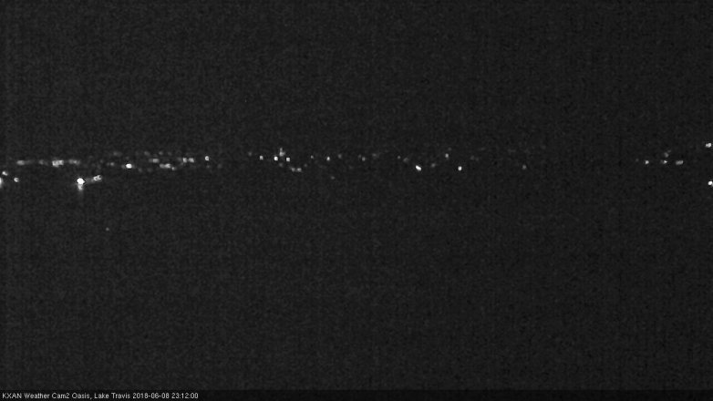 Lake Travis webcam, June 8, 2018 10:15 PM CT