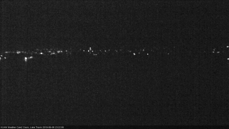 Lake Travis webcam, June 8, 2018 10:25 PM CT