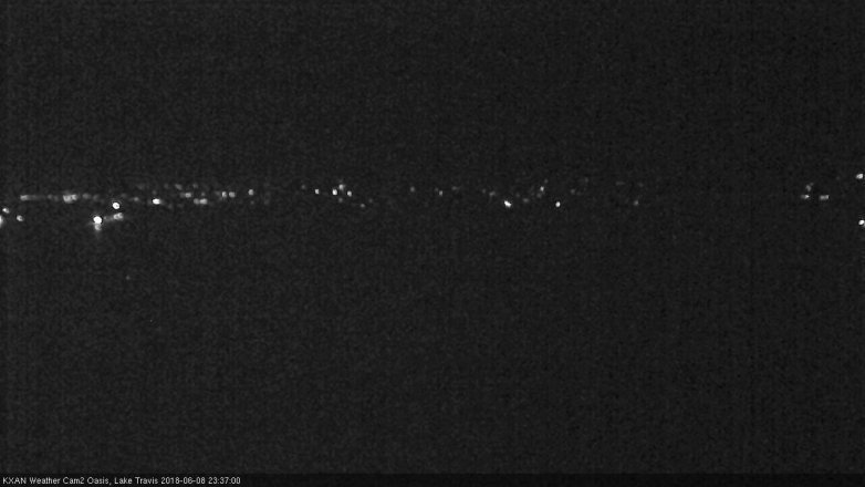 Lake Travis webcam, June 8, 2018 10:40 PM CT
