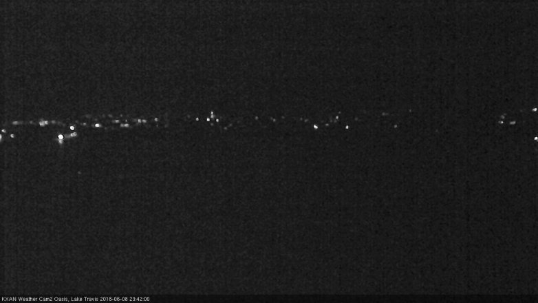 Lake Travis webcam, June 8, 2018 10:45 PM CT