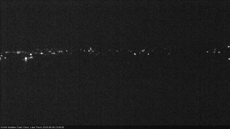 Lake Travis webcam, June 8, 2018 10:50 PM CT