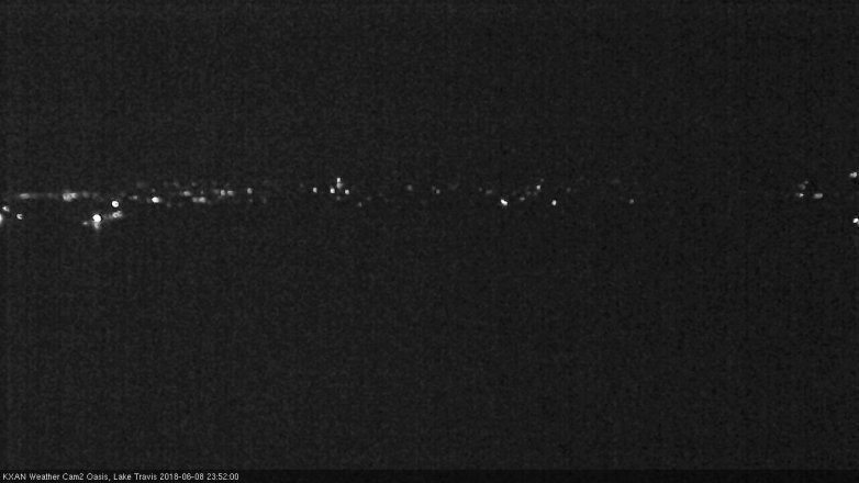 Lake Travis webcam, June 8, 2018 10:55 PM CT
